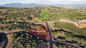 Bird's eye view featuring a mountain view