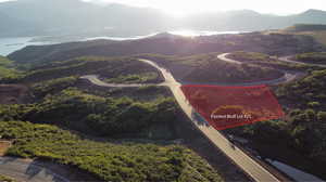 Aerial view featuring a mountain view