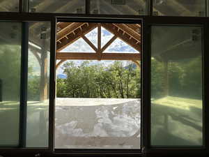 Walking onto deck from living room