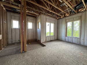 Master Bathroom with free standing tub, separate shower, double vanity and valley/mountain views