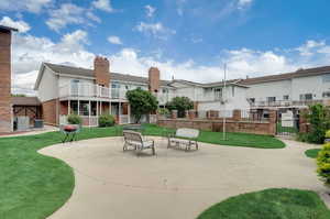 View of patio / terrace featuring a balcony and central AC unit