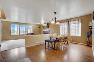 Dining room featuring hardwood / wood-style floors