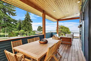 EXAMPLE Of  View of wooden deck