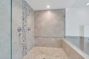 Newly installed wheelchair-accessible shower