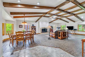 Family room that opens to the kitchen