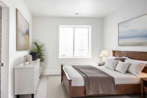 Basement guest room,  home is to be built pictures are of home with similar finish and virtually staged