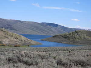 Facing southeast from western edge of property