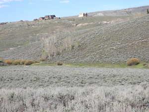 Facing northeast from western edge of property