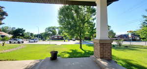 View off front porch