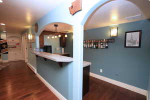 downstairs wet bar