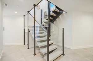 Staircase w/ Glass railing