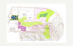 Map location LARGE AREA PROPOSED MASTER PLAN GOLF COURSE .