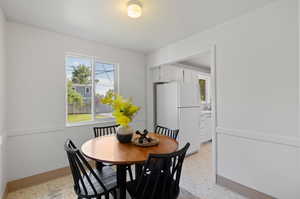 Dining area featuring plenty of natural light