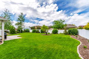 View of yard featuring a patio