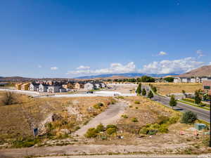 Exterior space featuring a mountain view