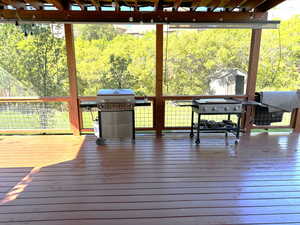 Massive 16x24 Deck with Lighting, Fans, with Double Doors off the Great Room