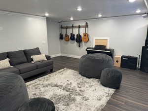 Downstairs Living room with Custom Lighting