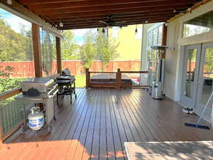 Massive 16x24 Deck with Lighting, Fans, with Double Doors off the Great Room