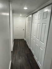 Downstairs Hallway with 12' long Closet Storage