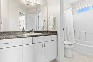 Full bathroom #2 Upstairs with tile floor