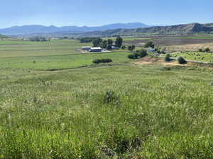 Mountain view with a rural view