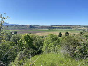 View of mountain feature with a rural view