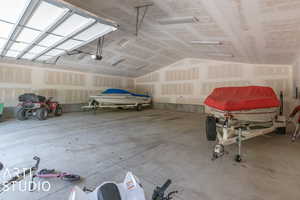 Inside Large detached 40' x 40' garage. It will fit all the toys!