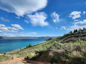 Water view featuring a mountain view