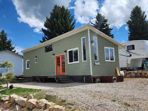 View of front of home featuring french doors