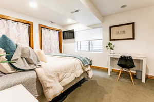 4th Bedroom with two closet spaces, spacious with large window to brighten the room year round.