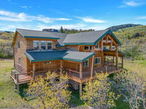 View of rear view of property