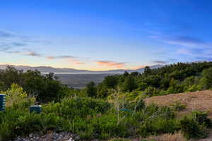 views to valley from front