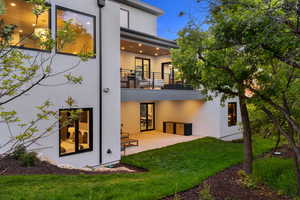 rear view of deck and patio