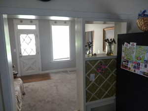 View of carpeted entryway