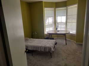 Bedroom featuring carpet flooring