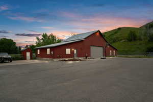 Horse barn with shop / garage, two offices, and a conference room