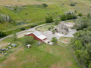 Birds eye view of property