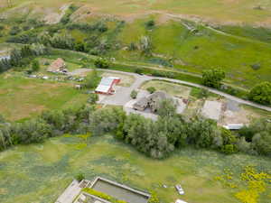 Birds eye view of property