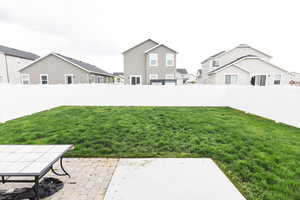 View of yard featuring a patio