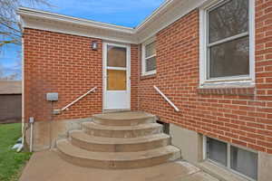 View of rear entrance to property