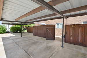 Entry Gate from Covered double carport