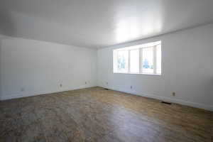 View of tiled spare room