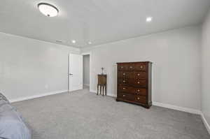 Unfurnished bedroom featuring carpet