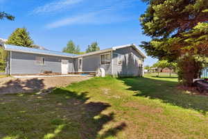 Exterior space with a front yard