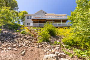 View of rear view of property