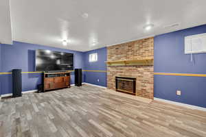 Basement Family Room w/ Fireplace