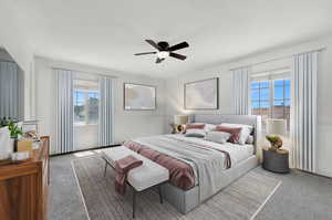 Master Bedroom virtually staged