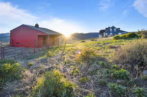 View of mountain feature featuring a rural view