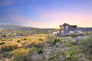 Mountain view with a rural view