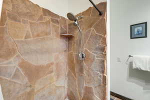 Details with tiled shower